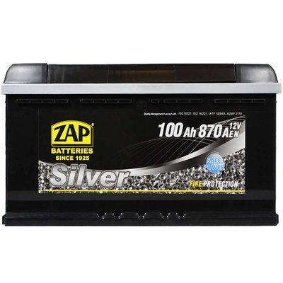 Автомобільний акумулятор ZAP Silver 100Ah 870A R+ (правий +) L5 (600 83) 564958894595 фото