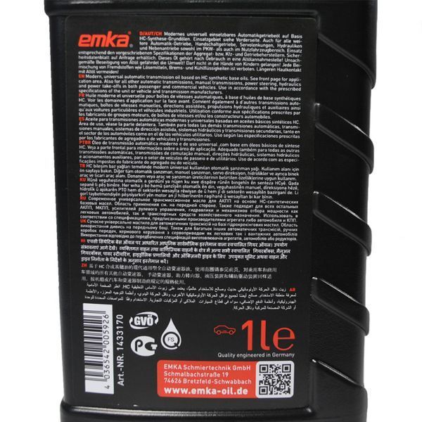 Трансмісійна олива Emka Transmatic Multi ATF Fluid 1л 1022568 фото