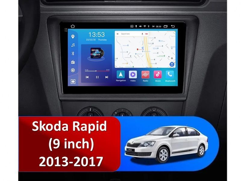 Штатна магнітола FORS.auto FS 2 PRO для Skoda Rapid (2+32Gb, 9&quot\;) 2013-2017 FS-2447 фото
