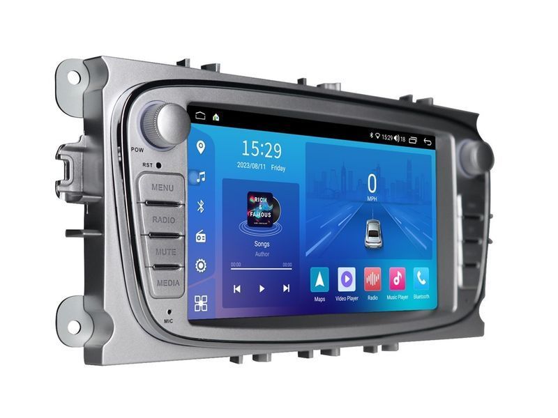 Штатна магнітола FORS.auto FS 2 ULTRA-FDSO Ford Focus/Mondeo/S-Max/C-Max/Kuga/Fiesta/Fusion (2+32Gb, 7&quot\;, silver) 2007-2011 FS 2 ULTRA-FDSO фото