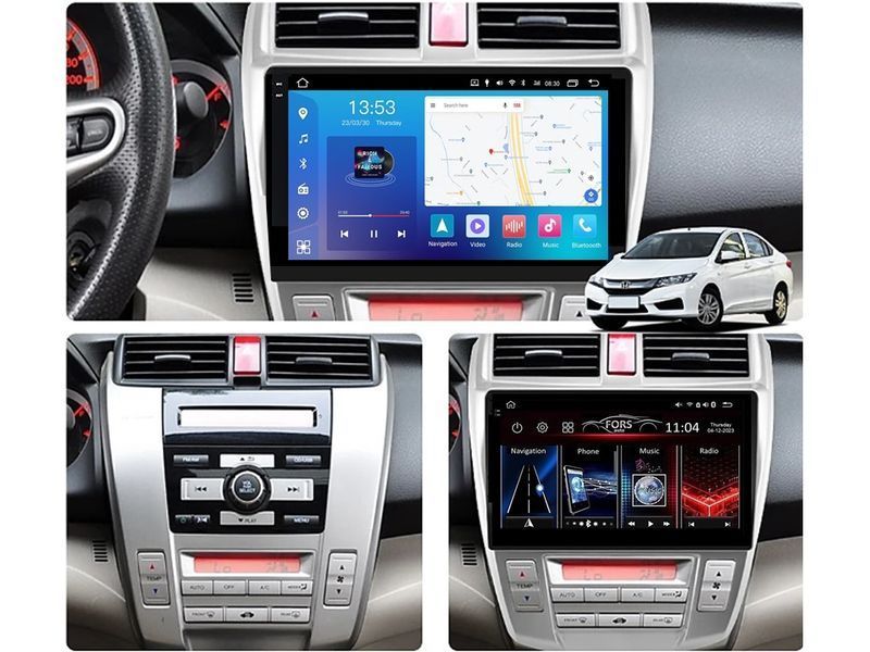 Штатна магнітола FORS.auto FS 4 MAX для Honda City (4+32Gb, 10&quot\;, Auto AC) 2008-2011 FS-5151 фото