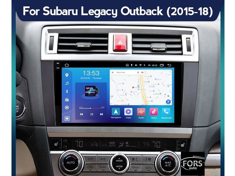 Штатна магнітола FORS.auto FS 4 PRO для Subaru Legacy/Outback (4+64Gb, 9&quot\;) 2015-2018 FS-4004 фото