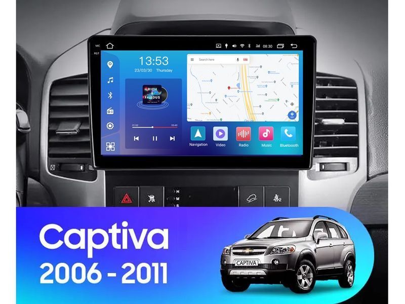 Штатна магнітола FORS.auto FS 4 MAX Qled для Chevrolet Captiva (4+32Gb, 9&quot\;) 2006-2011 FS-8261 фото