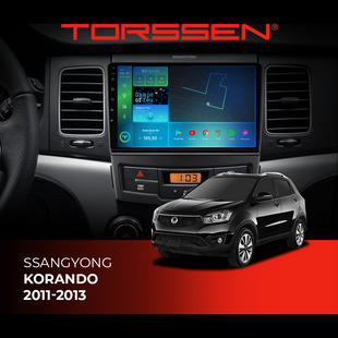 Штатная магнитола Torssen SsangYong Korando 11-13 F96128 4G Carplay 2021080 фото