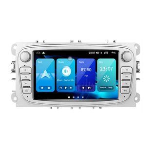 Штатна магнітола Torssen NF72 Ford Focus 2/Mondeo/S-Max/Fiesta/Fusion 2/32 Carplay 2007-2011 silver 202308695 фото