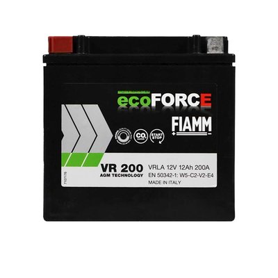 Автомобільний акумулятор FIAMM Ecoforce AGM 12Аh 200А L+ (лівий +) 564958885884 фото