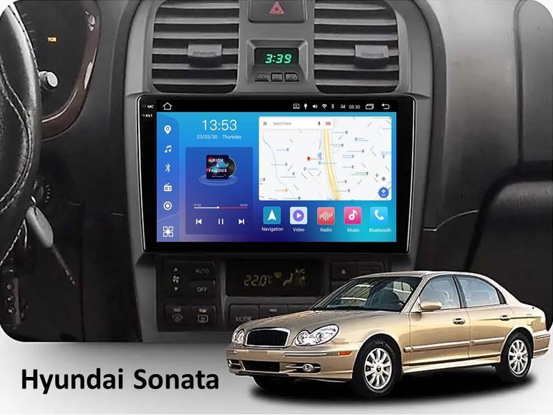 Штатна магнітола FORS.auto FS 4 MAX для Hyundai Sonata (4+32Gb, 9&quot\;) 2003-2009 FS-5133 фото