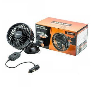 Автомобільний вентилятор у салон на присосці ELEGANT MAXI 12V 4,5" 11,5см(112858) 112858 фото