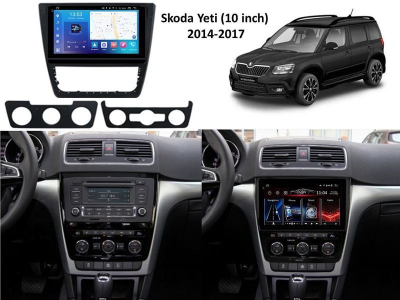 Штатна магнітола FORS.auto FS 6 MAX для Skoda Yeti (6+128Gb, 10&quot\;) 2014-2017 FS-6063 фото