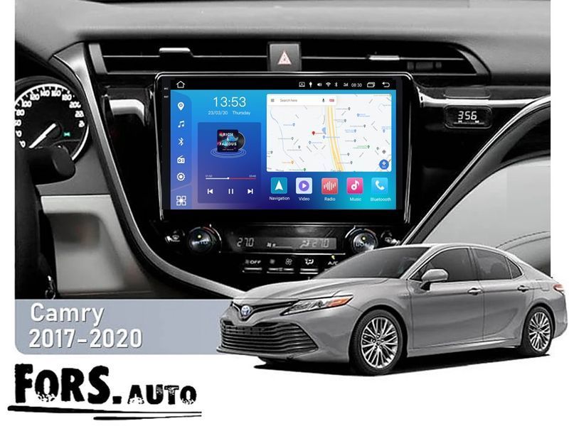 Штатна магнітола FORS.auto FS 4 MAX для Toyota Camry (4+32Gb, 10&quot\;) 2018+ FS-5264 фото