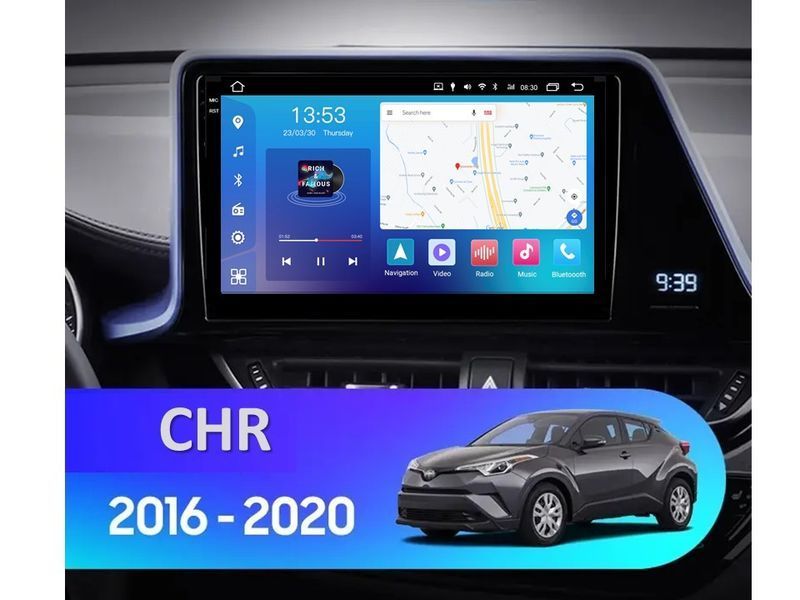 Штатна магнітола FORS.auto FS 4 PRO для Toyota Izoa/C-HR (4+64Gb, 9&quot\;, LHD, high-end) 2016-2020 FS-4043 фото