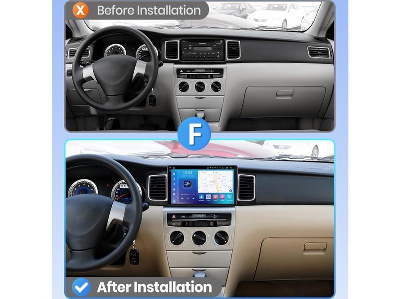 Штатна магнітола FORS.auto FS 4 MAX для Toyota Corolla (4+32Gb, 9&quot\;) 2005-2012 FS-5610 фото
