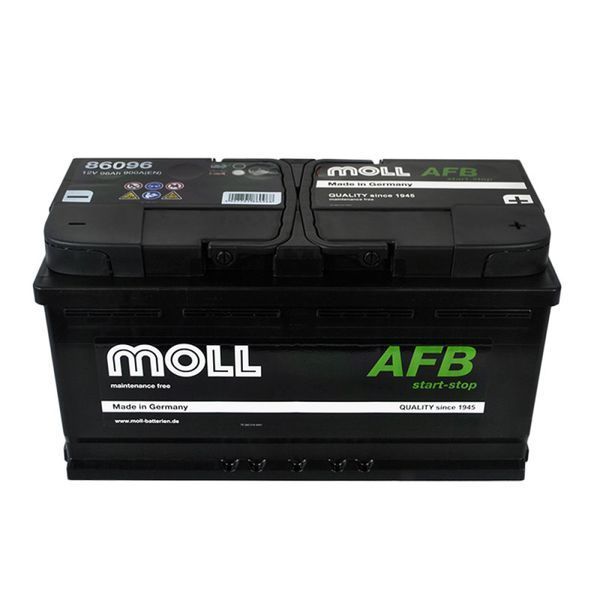 Автомобільний акумулятор MOLL AFB start/stop 96Ah 900A R+ (L5) 5661258830180 фото