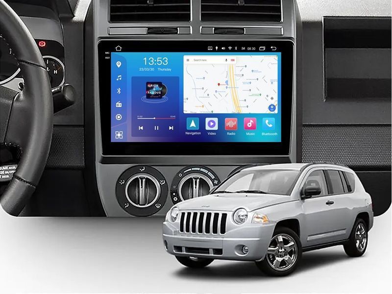 Штатна магнітола FORS.auto FS 4 PRO для Jeep Compass (4+64Gb, 10&quot\;) 2007-2009 FS-4321 фото