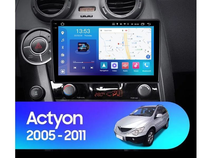 Штатна магнітола FORS.auto FS 2 PRO для SsangYong Actyon/Kyron (2+32Gb, 9&quot\;) 2005-2011 FS-2273 фото