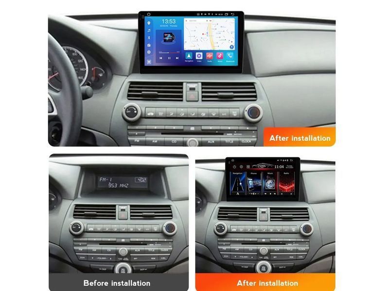 Штатна магнітола FORS.auto FS 4 MAX Qled для Honda Accord 8 (4+32Gb, 10&quot\;) 2008-2012 FS-8165 фото