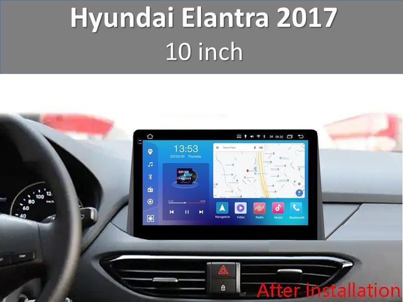 Штатна магнітола FORS.auto FS 4 MAX для Hyundai Elantra (4+32Gb, 10&quot\;) 2017 FS-5169 фото