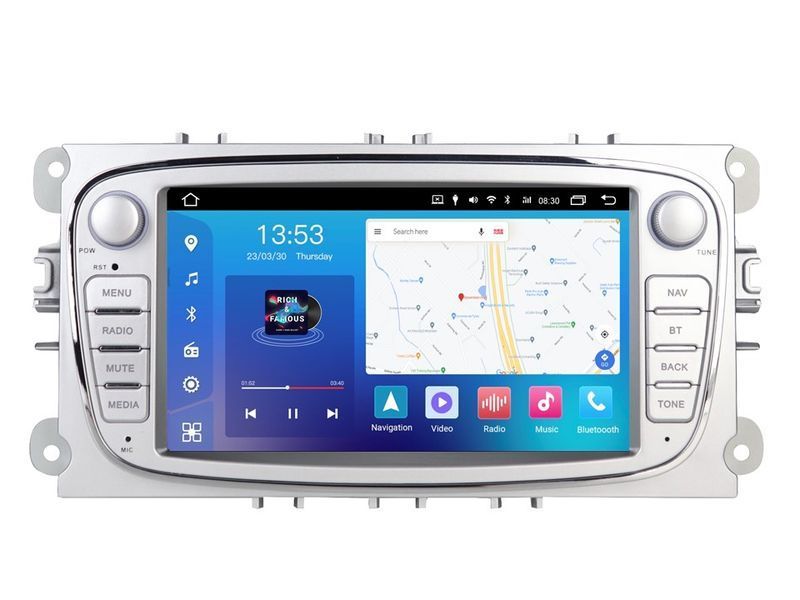 Штатна магнітола FORS.auto FS 2 PRO-FDSO Ford Focus/Mondeo/S-Max/C-Max/Kuga/Fiesta/Fusion (2+32Gb, 7&quot\;, silver) 2007-2011 FS 2 PRO-FDSO фото