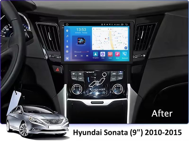 Штатна магнітола FORS.auto FS 4 PRO для Hyundai Sonata (4+64Gb, 9&quot\;) 2010-2015 FS-4171 фото