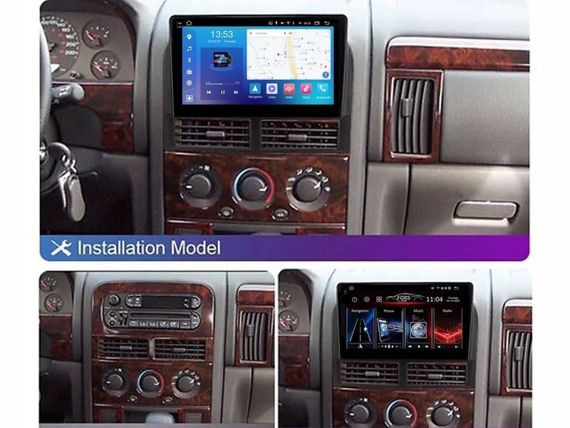 Штатна магнітола FORS.auto FS 6 MAX для Jeep Grand Cherokee (6+128Gb, 9&quot\;) 2004-2005 FS-6545 фото