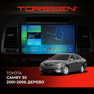 Штатна магнітола Torssen 2K DTS Toyota Camry 30 01-06 дерево F9432 4G Carplay DSP 202308533 фото