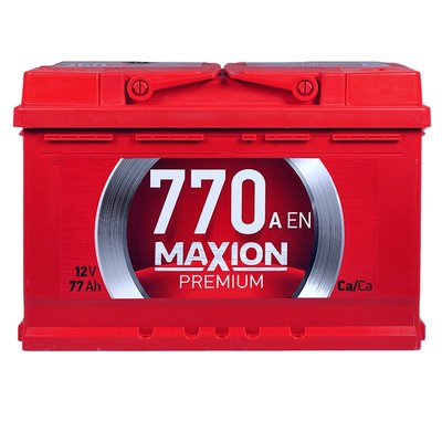 Автомобільний акумулятор MAXION Premium 77 Аh 770A R+ (правий +) TR L3 564958892452 фото