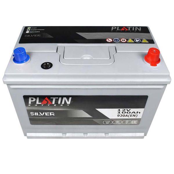 Автомобільний акумулятор PLATIN Silver Asia 100Ah 920A R+ (правий +) SMF 564958891325 фото