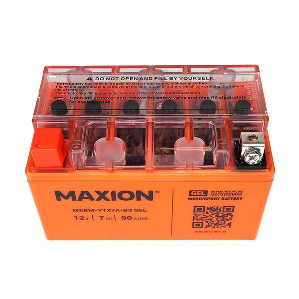 Мото акумулятор MAXION (HUAWEI) 24MXBM-YTX7A-BS GEL (12V, 7Ah, 90A, +/-) 10011056 фото