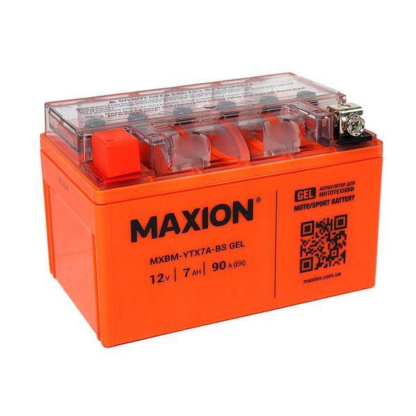 Мото акумулятор MAXION (HUAWEI) 24MXBM-YTX7A-BS GEL (12V, 7Ah, 90A, +/-) 10011056 фото