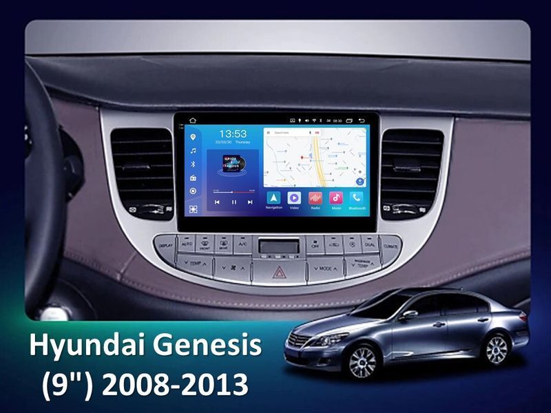 Штатна магнітола FORS.auto FS 4 MAX Qled для Hyundai Genesis (4+32Gb, 9&quot\;) 2008-2013 FS-8341 фото