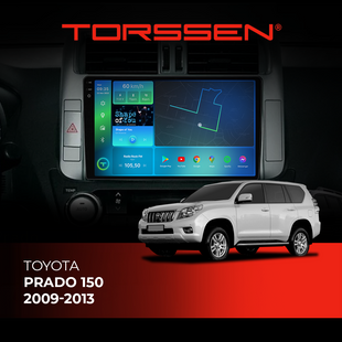 Штатна магнітола Torssen 2K DTS Toyota Prado 150 09-13 F9432 4G Carplay DSP з крутилкою 202308571 фото