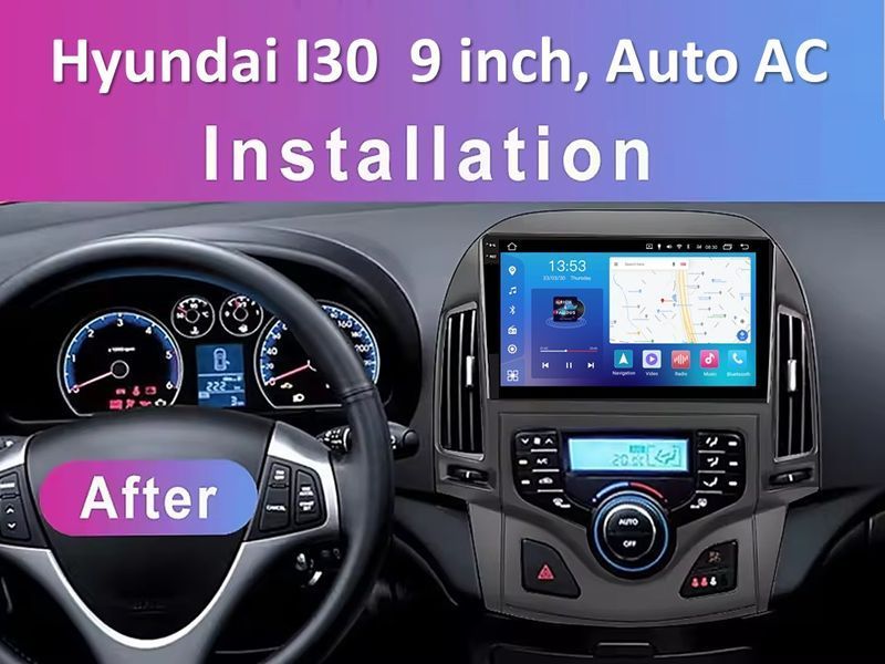 Штатна магнітола FORS.auto FS 4 MAX Qled для Hyundai I30 (4+32Gb, 9&quot\;, Auto AC) 2008-2011 FS-8318 фото