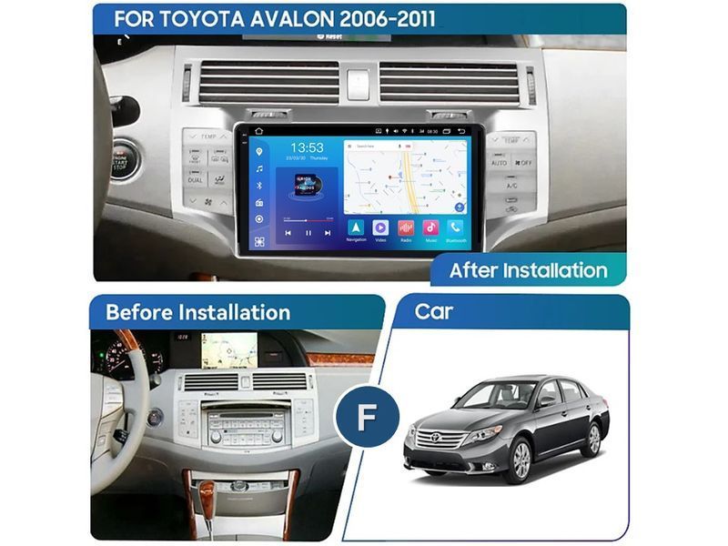 Штатна магнітола FORS.auto FS 4 PRO для Toyota Avalon (4+64Gb, 9&quot\;) 2006-2011 FS-4045 фото