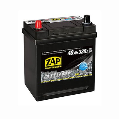 Автомобільний акумулятор ZAP Silver Calcium Asia 40Аh 330А L+ (лівий +) 540 A1 564958889079 фото