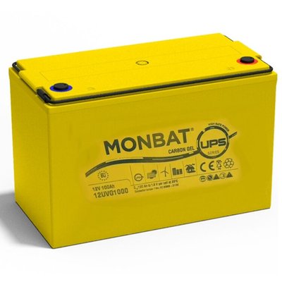 Акумулятор UPS MONBAT 12V/100Ah GEL Carbon TOP TERMINAL 12UVG1000    1022445 фото