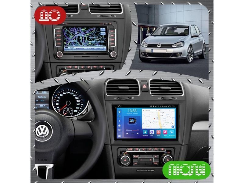 Штатна магнітола FORS.auto FS 6 MAX для Volkswagen Golf 6 (6+128Gb, 9&quot\;) 2008-2012 FS-6398 фото