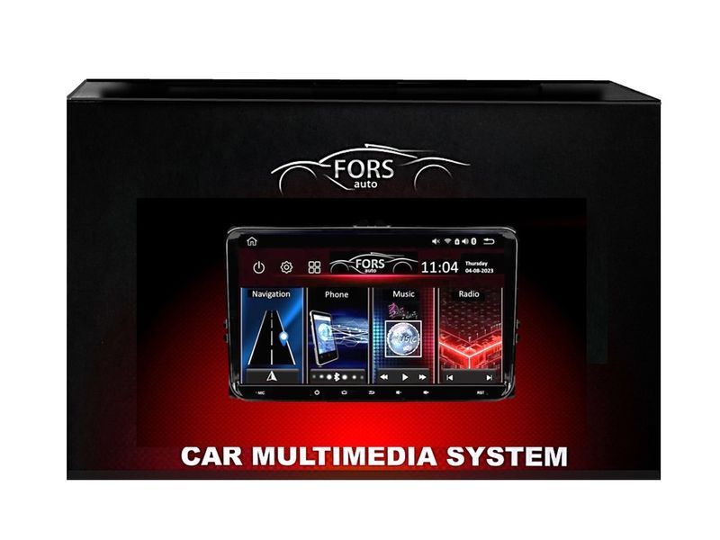Універсальна магнітола FORS.auto для Volkswagen 4 PRO-9 (9&quot\;, 4+64Gb, CarPlay) VW 4 PRO-9 фото