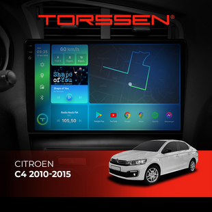 Штатна магнітола Torssen 2K DTS Citroen C4 10-15 F10432 4G Carplay DSP 202308111 фото