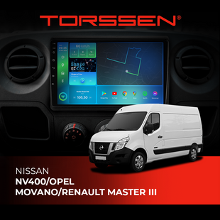 Штатна магнітола Torssen NISSAN NV400/OPEL MOVANO/RENAULT MASTER III F10432 4G Carplay DSP 202303985 фото