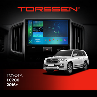 Штатна магнітола Torssen 2K DTS Toyota LC200 2016+ F9432 4G Carplay DSP 202308568 фото