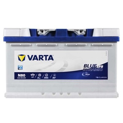 Автомобільний акумулятор VARTA Blue Dynamic EFB 80Ah 800A R+ (правий +) N80 564958891425 фото