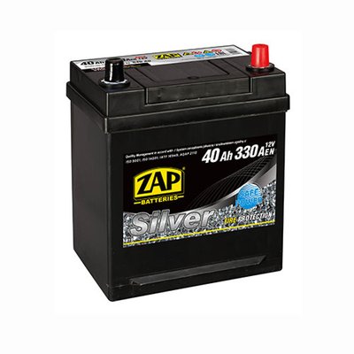 Автомобільний акумулятор ZAP Silver Calcium Asia 40Аh 330А R+ (правий +) 540 A0 564958889080 фото