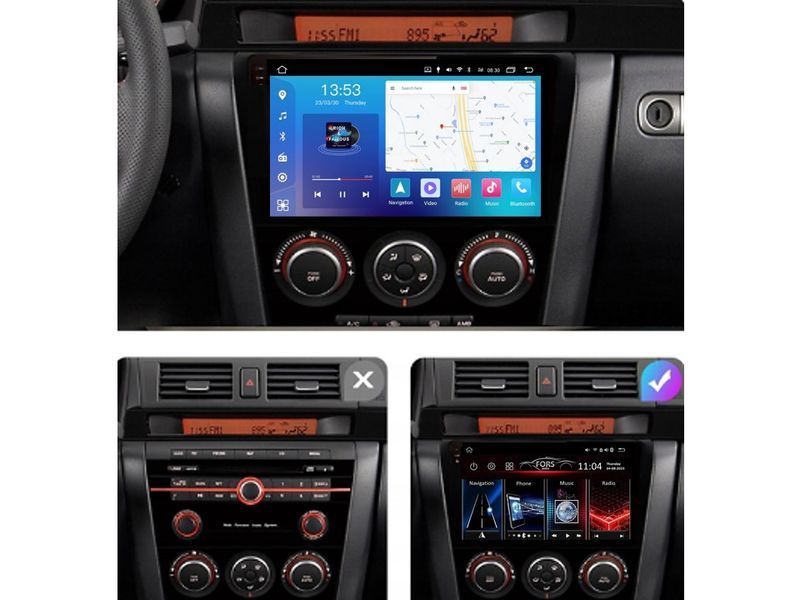 Штатна магнітола FORS.auto FS 4 MAX для Mazda 3 Axela (4+32Gb, 9&quot\;) 2004-2009 FS-5555 фото