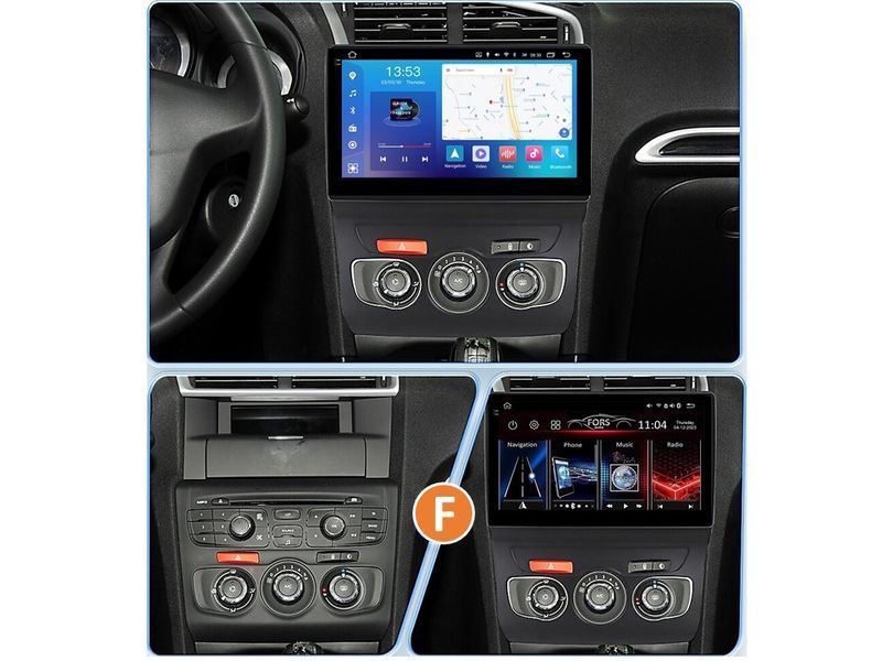 Штатна магнітола FORS.auto FS 6 MAX для Citroen C4L (6+128Gb, 10&quot\;) 2013-2016 FS-6352 фото