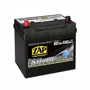 Автомобільний акумулятор ZAP Silver Calcium Asia 60Аh 550А L+ (лівий +) 560 A1 564958888295 фото