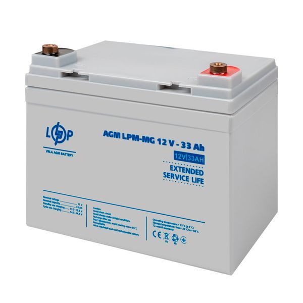 Аккумулятор мультигелевый LPM-MG 12V - 33 Ah + (до TESLA) 30031 фото