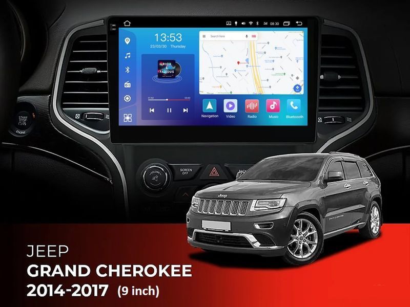 Штатна магнітола FORS.auto FS 6 MAX для Jeep Grand Cherokee (6+128Gb, 9&quot\;) 2014-2017 FS-6546 фото