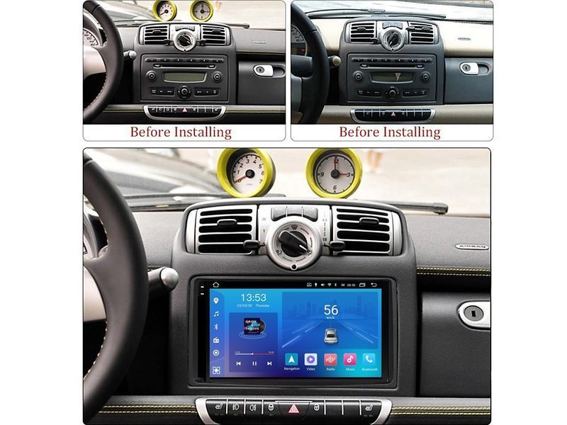 Штатна магнітола FORS.auto FS 2 ULTRA для Smart Fortwo (2+32Gb, 9&quot\;) 2005-2010 FS-1912 фото