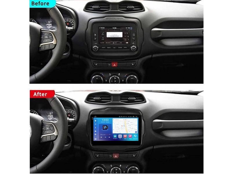 Штатна магнітола FORS.auto FS 4 MAX Qled для Jeep Renegade (4+32Gb, 9&quot\;) 2015-2019 FS-8069 фото