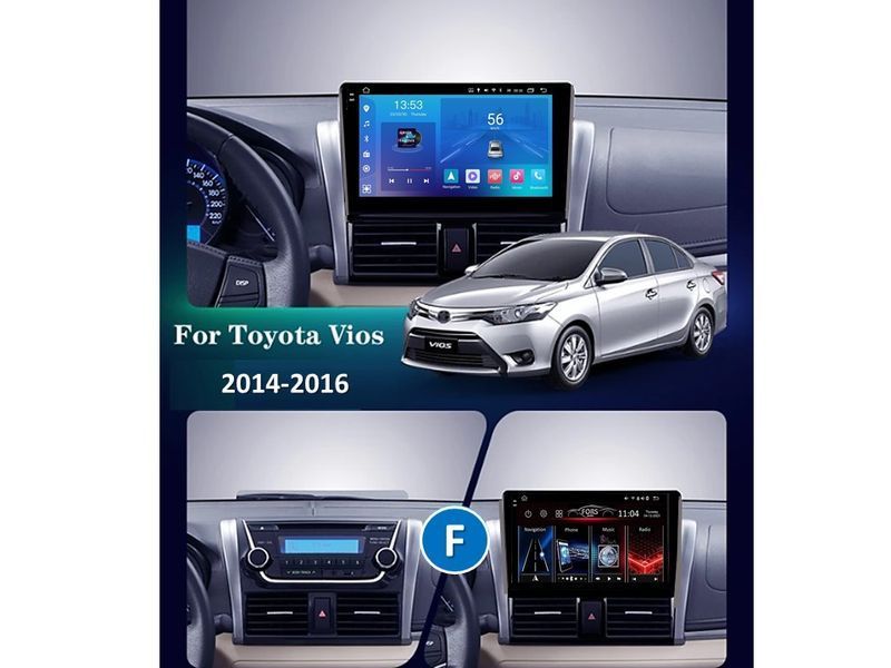 Штатна магнітола FORS.auto FS 2 ULTRA для Toyota Vios (2+32Gb, 10&quot\;) 2014-2016 FS-1789 фото